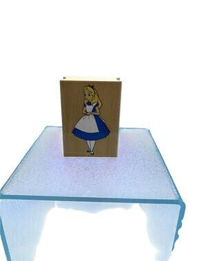 All Night Media Disney Alice In Wonderland White Rabbit Rubber Wood Stamps 2pc
